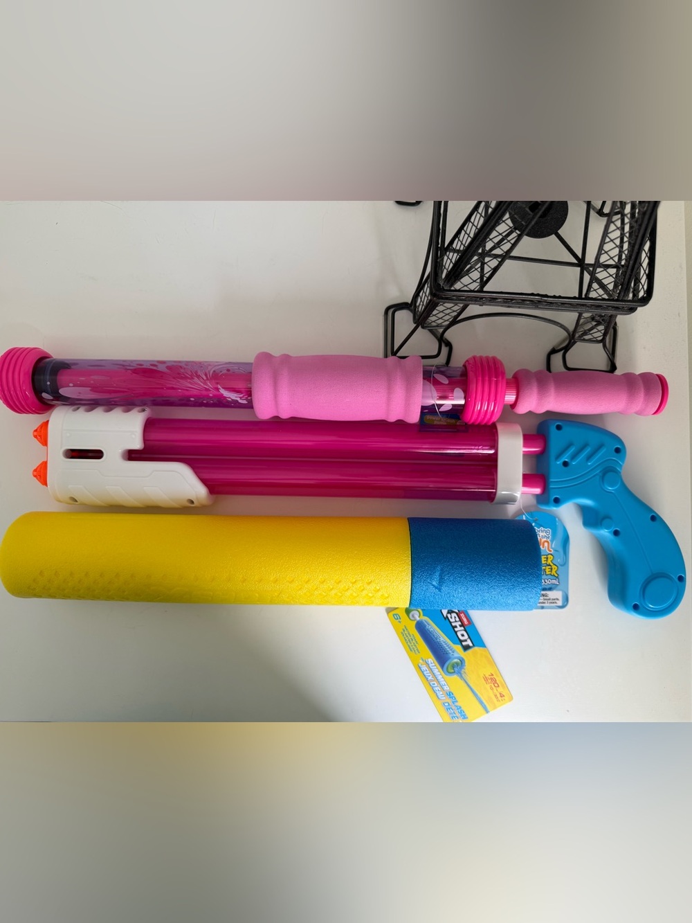 Kids Water Blaster Set (3)- 2 Pink and 1 Yellow